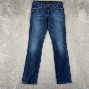 Citizens of Humanity Ava Low Rise Jeans Womens 27 (28x30.5) Blue Denim Straight